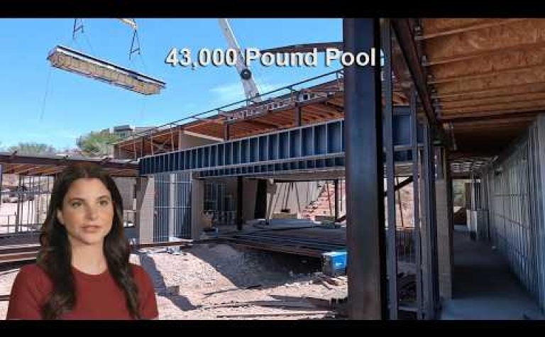 Video Thumbnail: A 43,000 Pound Pool Lifted to the Second Story